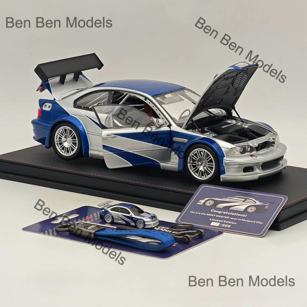 ミニカー DCM 1/87 BMW M3 E46 GTR NFSMW DCM 1/87 BMW M3 E46 GTR The Most Wanted - Keychain – Diecast