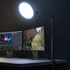 10.2" Desk Ring Light with Stand for Zoom Meetings, Ring Light for Desk with ...