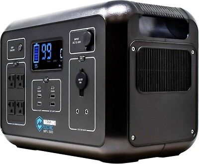PORTABLE POWER STATION 2000W/2131Wh -Lg Battery Cap. 2131Wh - 4000w Peak!FreeS&H