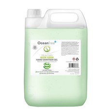 Hand Sanitiser Gel Sanitizer 70% Alcohol - 5L Litre - Aloe Vera - Ocean Free