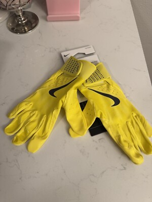 Nike Alpha Batting Gloves Unisex XXL Yellow 
