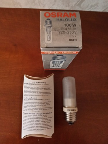 OSRAM HALOLUX | Halogen | 100W | matt | E27 | 644476 IM | OVP - Bild 1 von 2