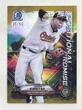 Heston Kjerstad 2021 Bowman Positional Promise Gold Refractor /50 #POS-HK MLB