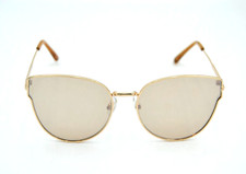 Womens Fashion Gold Butterfly Sunglasses Mirrored Lens FF 20 15 GLD 100 UV