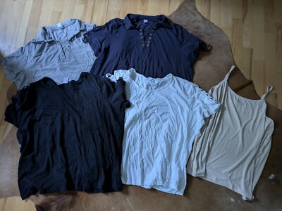 4 Verschiedene T-Shirts Schlicht Oversize 56 Sommershirts Aproductz Gratis Tops