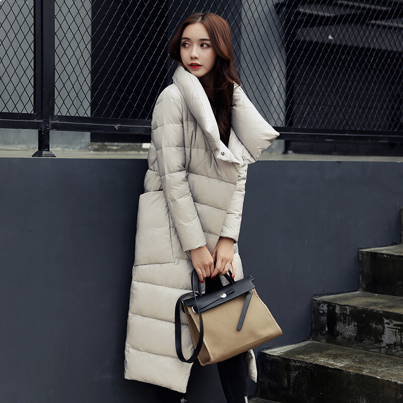 Womens Long Parka Down Cotton Loose 