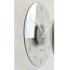 30cm Ultra Thin Design Wall Clock Large Modern Home Office Round Wall Clock.