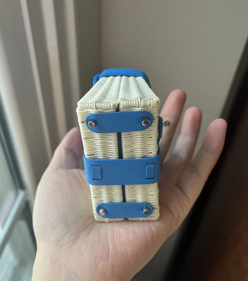 Dije de cuero hecho a mano - Cartera en cartera estilo súper mini picnic Foto 4 de 4