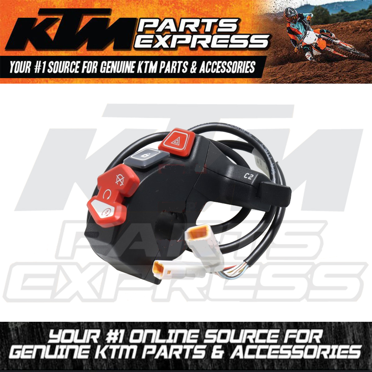 NEW OEM KTM START / EMERGENCY STOP SWITCH, RIGHT 1290 61711074100