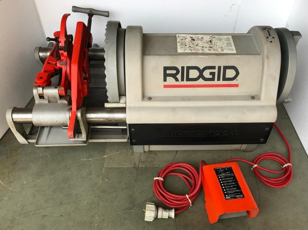 RIDGID 1224 PIPE THREADER/ THREADING 