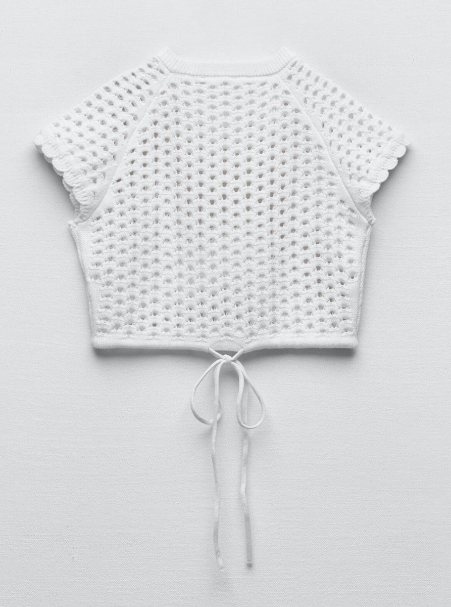 Nala cropped knit top Sサイズ 新品】nala ナラ cropped knit top クロップドニットトップ