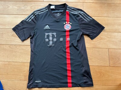 Original Adidas BAYERN MUNICH München SHIRT SOCCER JERSEY CAMISETA BLACK Gr. 176