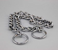 Dog Choke Collar Slip P Chain,Heavy Chain Metal Training Choke Collars, Adjustab