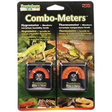 Penn-Plax COMBO-METERS HYGROMETER  THERMOMETER Terrarium Humidity Temperature