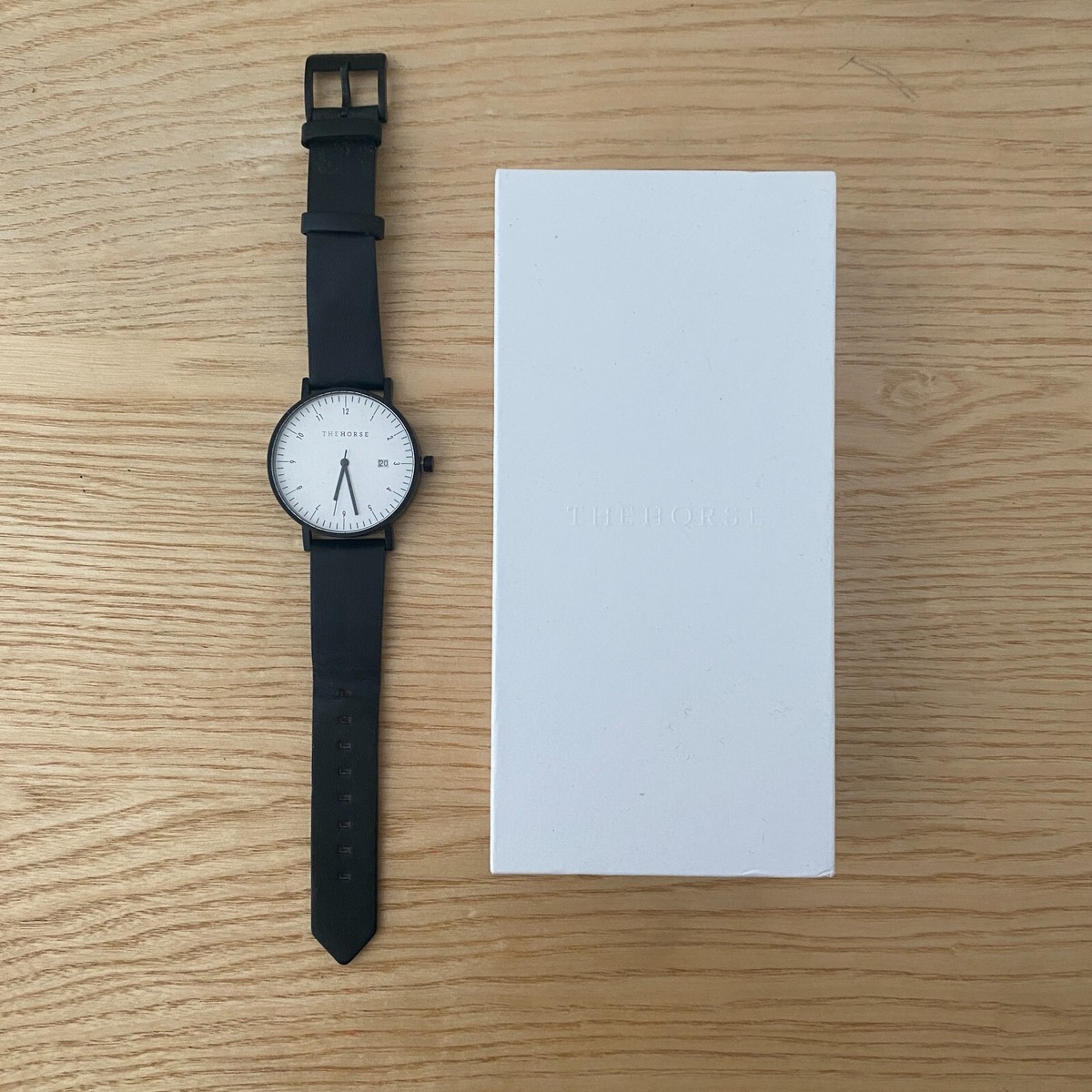 The Horse Original Watch in Black Leather