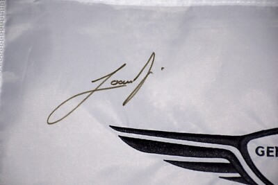 Joaquin Niemann Signed GENESIS Invitational Flag - PSA COA - 2022