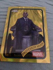 2025 Topps Chrome Marvel Yellow Lava Refractor Professor Xavier #27