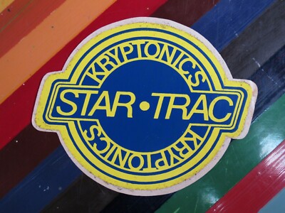vtg 1970s 1980s skateboard sticker - Kryptonics Wheels logos