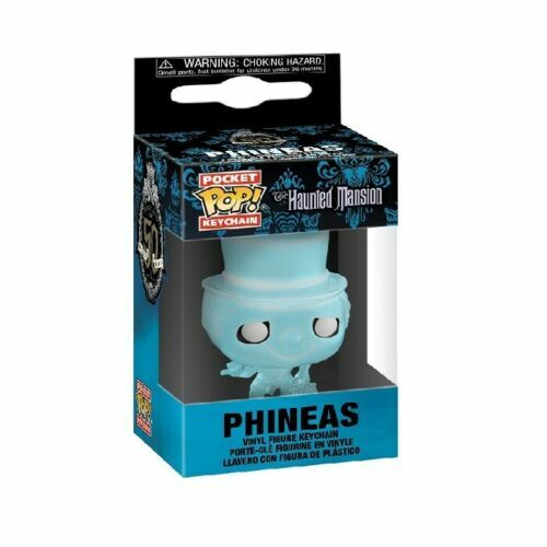 Funko Pocket Pop Schlüsselanhänger Haunted Mansion Phineas Vinyl Figur blau