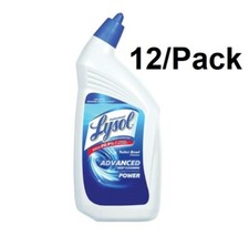 Lysol Toilet Bowl Cleaner Advanced Deep Cleaning Power Large Size 32 Oz. 12 PACK