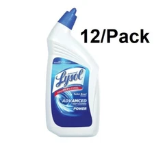 Lysol Toilet Bowl Cleaner Advanced Deep Cleaning Power Large Size 32 Oz. 12 PACK