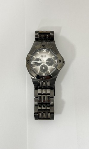 Analog Wristwatch ZR15478 Gunmetal Gray 