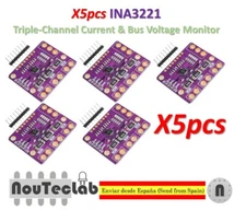 5pcs INA3221 Triple-Channel Current Voltage Power Supply Sensor Monitor INA219