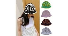 NEW Stylish Hand crafted Knitted Crochet Bucket hat - Festival Summer Hats 