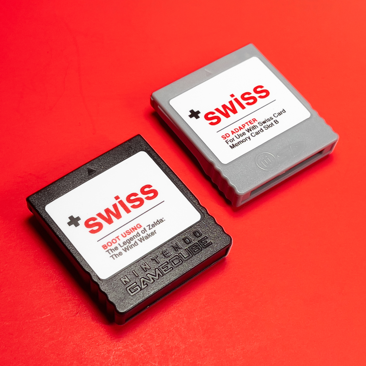 SWISS on Hacked Official Nintendo GameCube Memory Card with SD