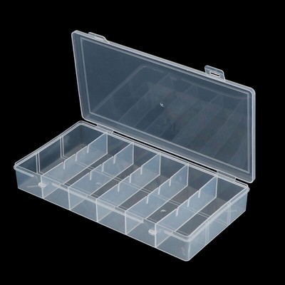 6 Grids Compartment Plastic Storage Box Practical Toolbox Organizer Containe _r1