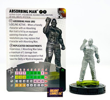 Marvel Heroclix Absorbing Man 007g w/ Card Smash and Destroy Set