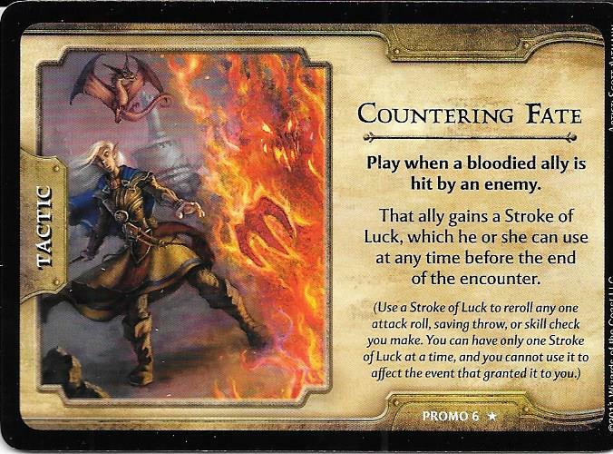 D&D 4ed Fortune Card Promos-Countering Fate, Cunning Misdirection, Hands Off+4th