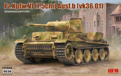 RYE FIELD MODEL Pz.kpfw.vi (7.5cm) Ausf.b VK36.01 1/35 RM5036