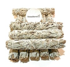 NessaStores- White Sage Smudge Incense 9" Bundle (5 pcs) #JC-139