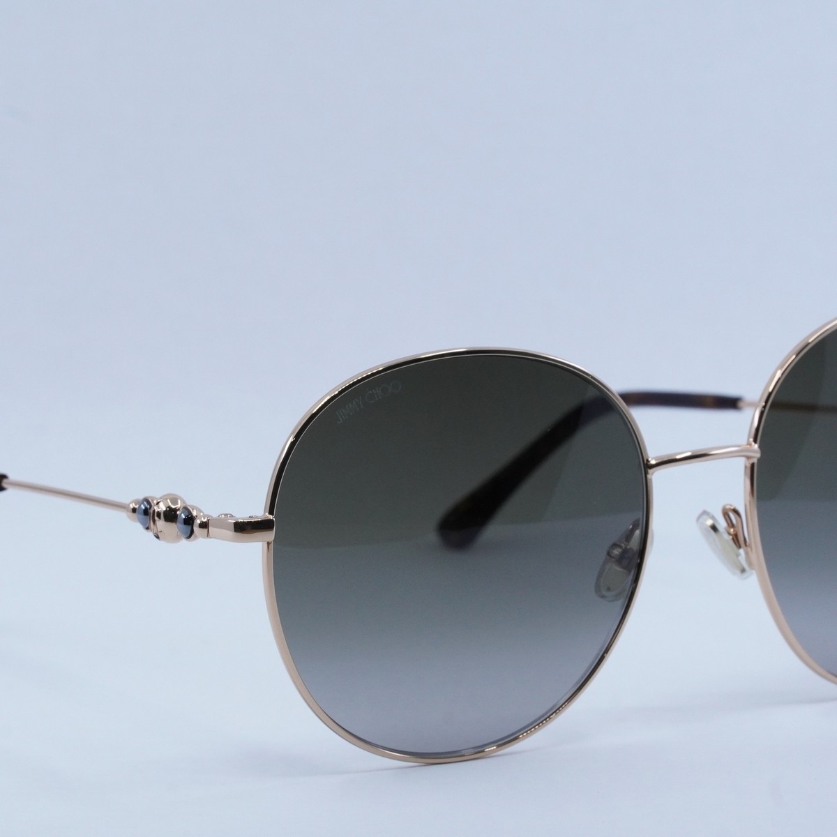 NWT Jimmy Choo Birdie/S sunglasses in gold Havana frame and brown gradient lense JIMMY CHOO BIRDIE/S 006J Gold/Havana/Brown Gradient 60-18  main image 2