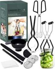 Canning Supplies Set of 8 – Kit for Beginners – Complete Home... 
