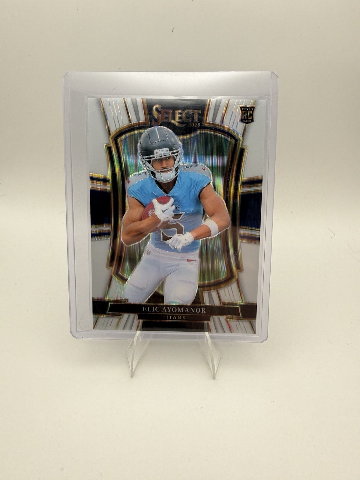 2025 Select Football Elic Ayomanor White Prizm Shock /799 #127