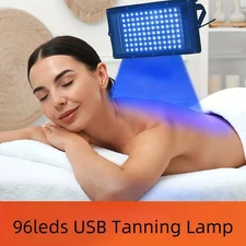 LED UV Tanning Lamp Facial Body Blue Light Beauty Sunlamp Home Tanning