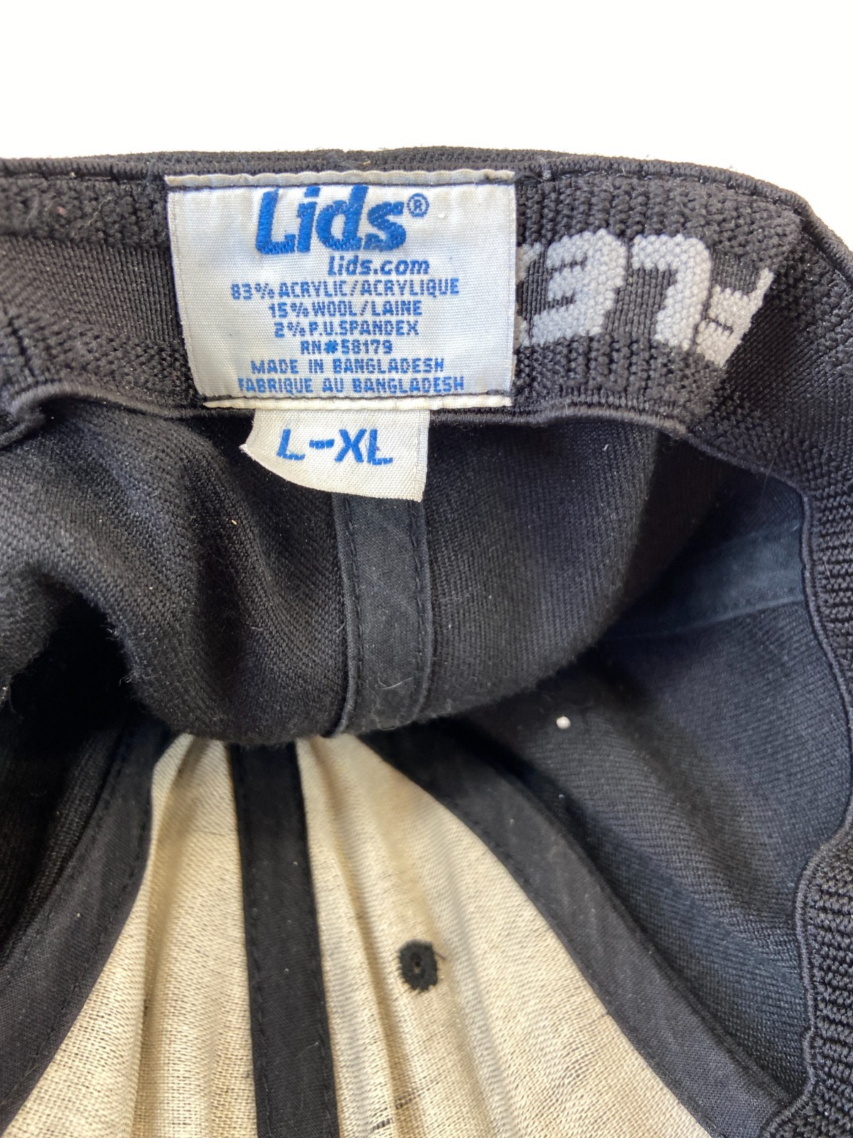 Black Solid Baseball Cap Fitted Hat Sports FlexFi… - image 9