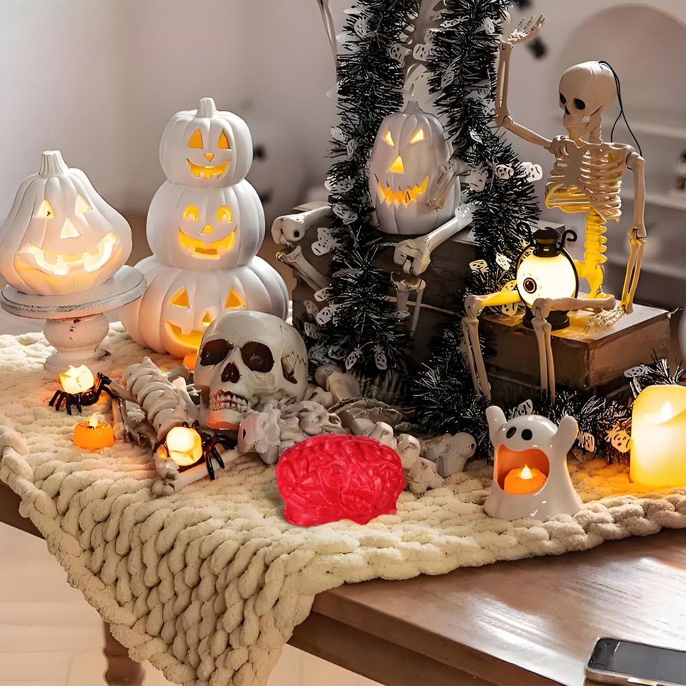 Fake Body Parts Halloween Prop Human Brain Scary Party Accessories ...