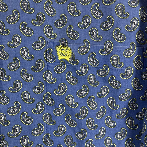 Camicia Cinch Western Uomo Taglia L Blu Paisley con Bottoni - Foto 3 di 7