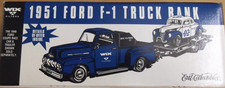WIX FILTERS 1951 FORD F-1 PICK-UP TRUCK BLUE DIE CAST BANK ERTL 1:25 NEW NIB