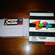Zoop (Super Nintendo Entertainment System, 1995) Works, Manual Included