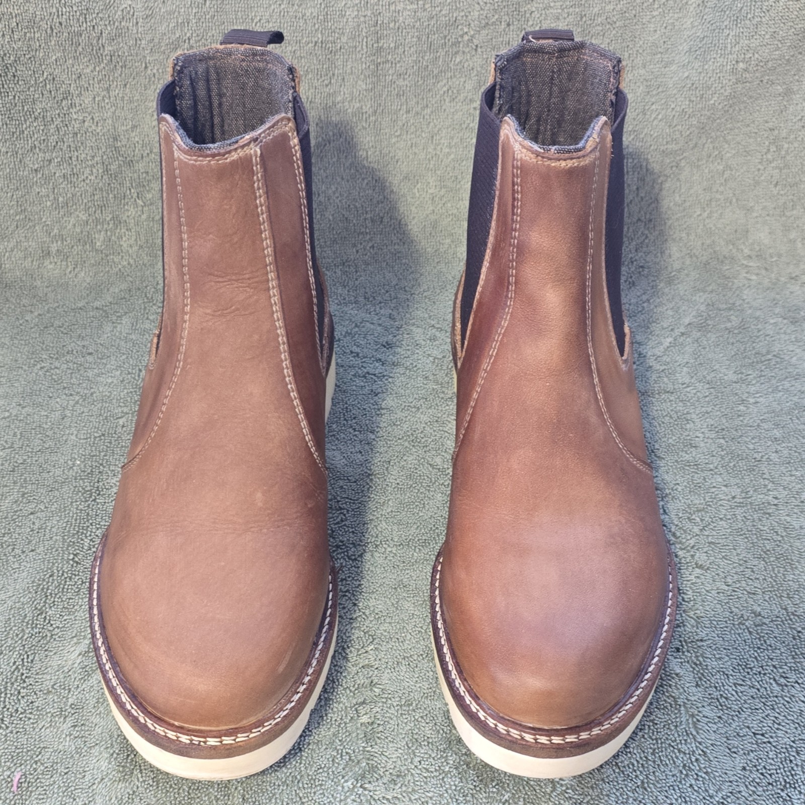 Alpine Design Brown Leather Pull On Ortholite Che… - image 1