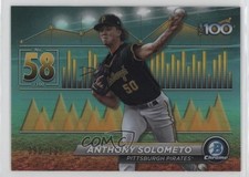 2024 Bowman Scouts Top 100 Aqua Refractor 90/125 Anthony Solometo #BTP-58 1u6