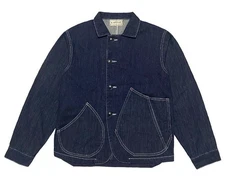 Kapital Vintage Irregular Large Pocket Retro Workwear Denim Jacket