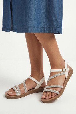 Gut für die Sohle weiße Sandalen Damen Daywear Sandalen