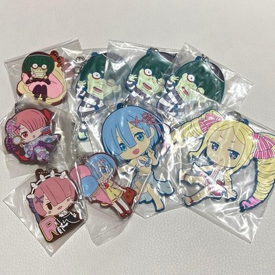 Re:Zero Rubber Keychain Big Collection Summer Edition Authentic Rare Set