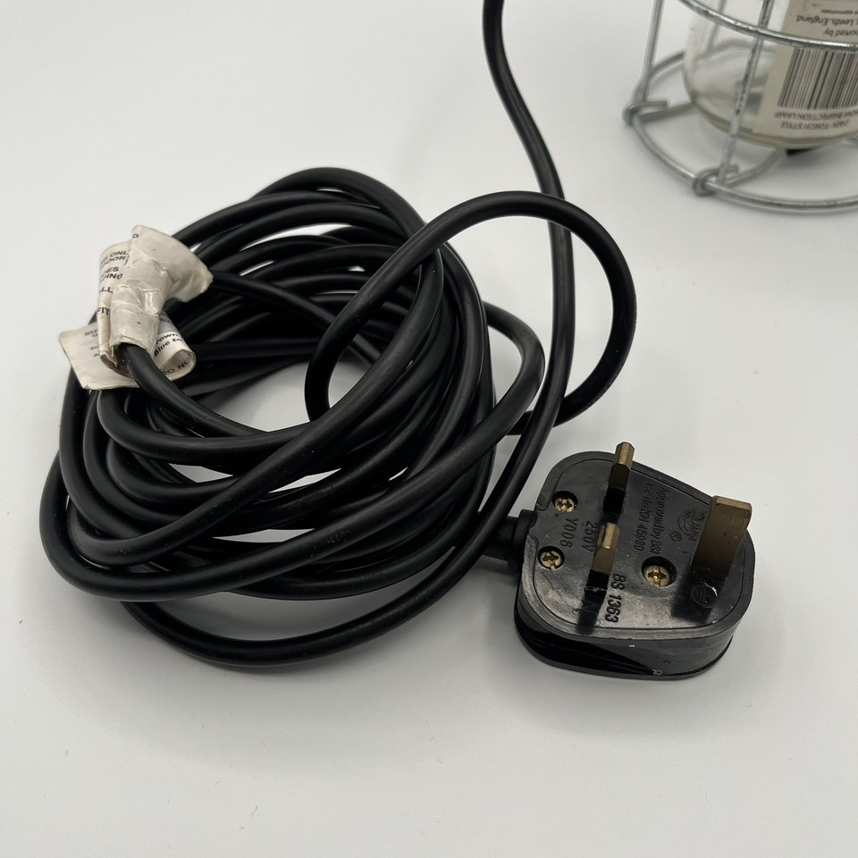 240V Vintage Torch Style Inspection Lamp Wired UK Plug Tracked Post ...
