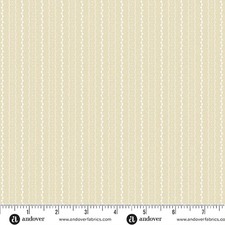 ANDOVER - Latte by Andover Fabrics - Geo Stripe - Cream 1/4yd